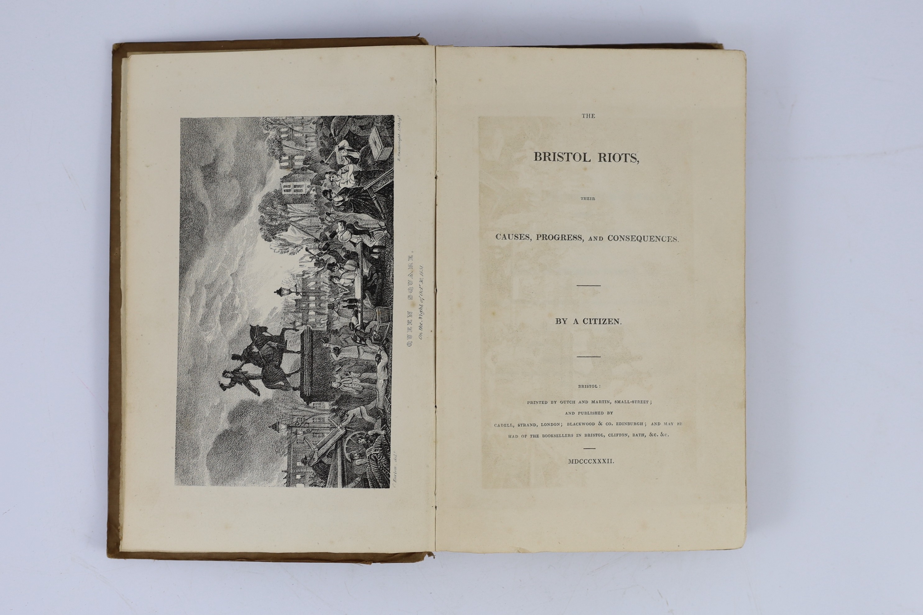 SOMERSET, BRISTOL: Somerton, W.H. - A Narrative of the Bristol Riots .. consequent on the arrival of the Recorder, Sir C. Wetherell, to open the Commission of Assize ...4th edition.